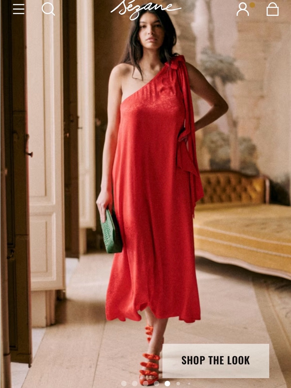 Sezane Wanda Dress One Shoulder